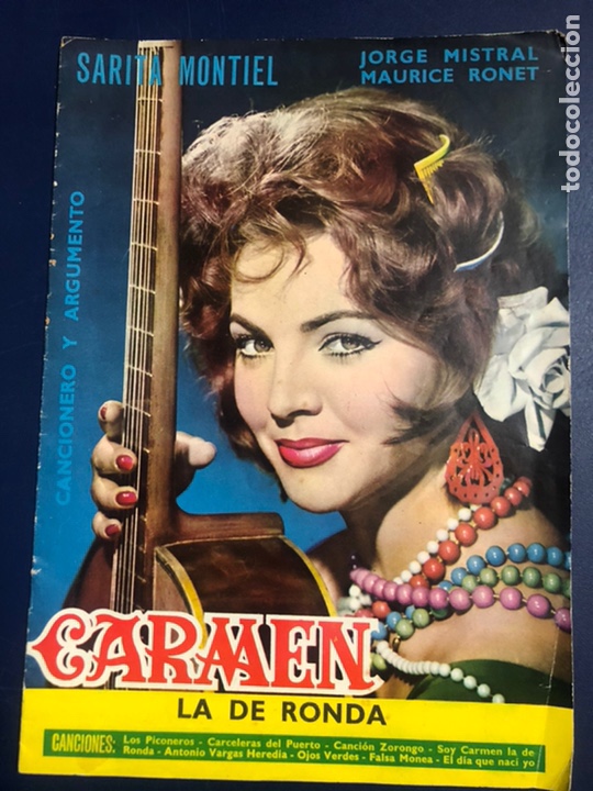 Catalogues de Musique: Cancionero y argumento Carmen la de ronda sara sarita Montiel