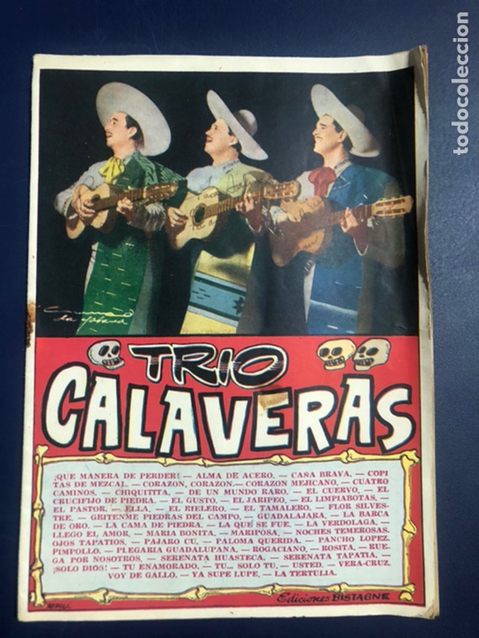 Catalogues de Musique: Cancionero trio calaveras ediciones bistagne
