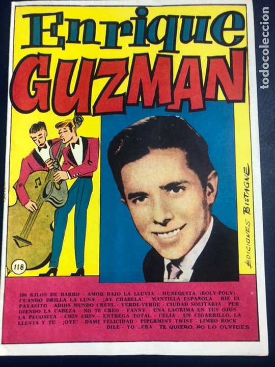 Catalogues de Musique: Cancionero enrique Guzman ediciones bistagne