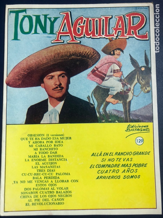 Catalogues de Musique: Cancionero tony Aguilar ediciones bistagne