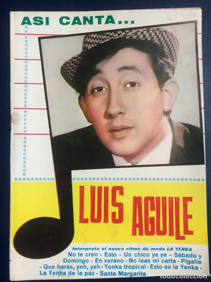 Catalogues de Musique: Cancionero as&iacute; canta Luis aguile editorial alas