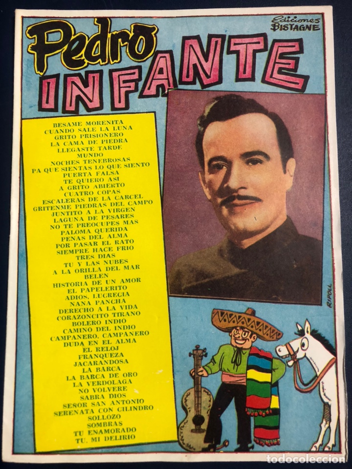Cat&aacute;logos de M&uacute;sica: Cancionero Pedro infante ediciones bistagne