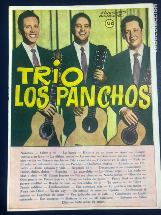 Cat&aacute;logos de M&uacute;sica: Cancionero ediciones bistagne tr&iacute;o los panchos