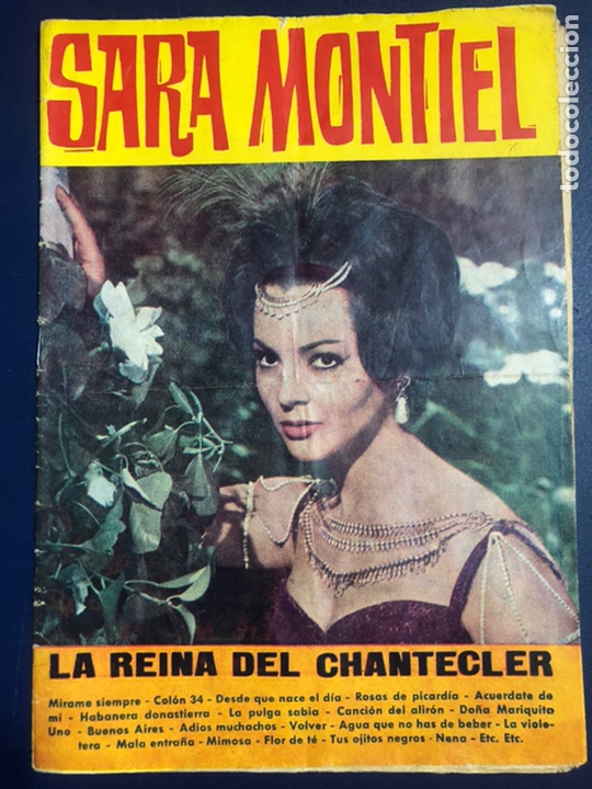 Cat&aacute;logos de M&uacute;sica: Cancionero editorial alas sara sarita Montiel la reina del chantecler