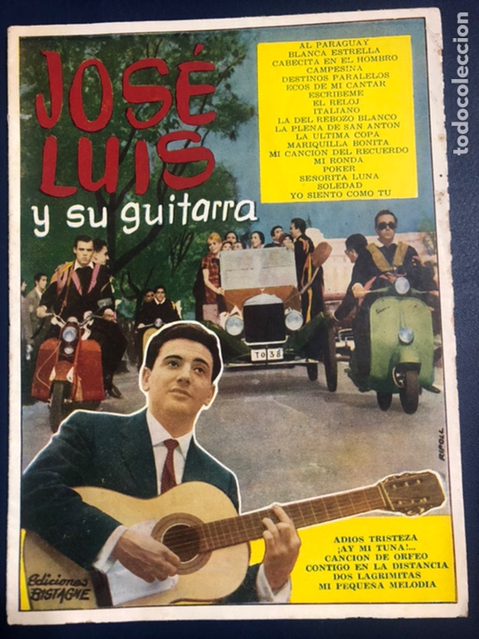 Cat&aacute;logos de M&uacute;sica: Cancionero ediciones bistagne Jose Luis y su guitarra