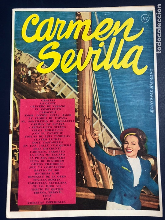 Cat&aacute;logos de M&uacute;sica: Cancionero ediciones bistagne Carmen sevilla