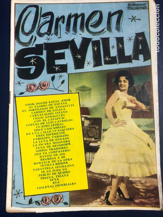 Cat&aacute;logos de M&uacute;sica: Cancionero ediciones bistagne Carmen sevilla