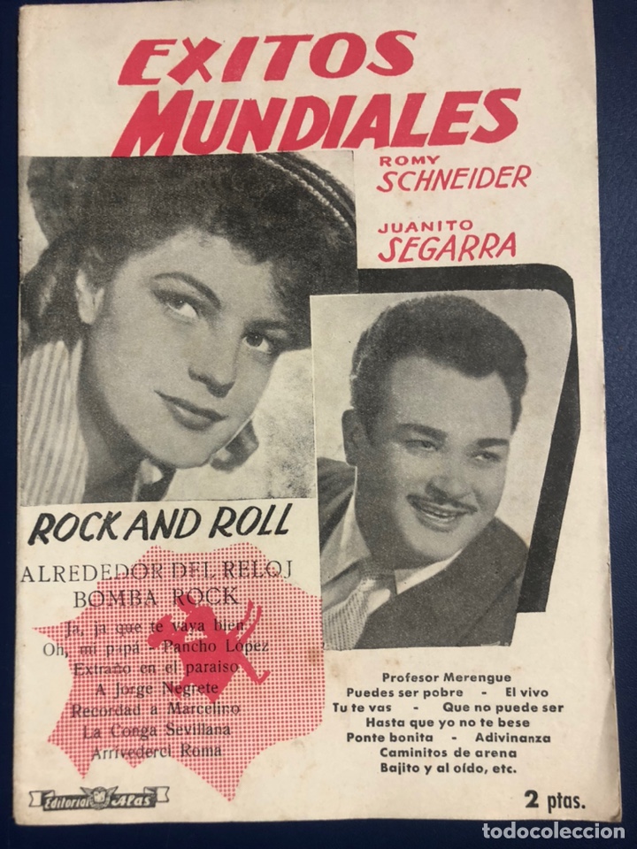 Cat&aacute;logos de M&uacute;sica: Cancionero &eacute;xitos mundiales Romy schneider juanito segarra.Rock and roll