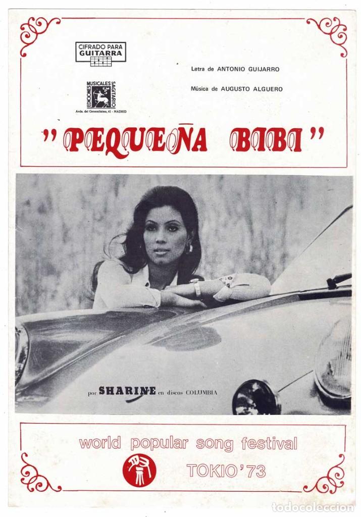 Catalogues de Musique: Cancionero Peque&ntilde;a Bibi de Sharine con cifrado para guitarra