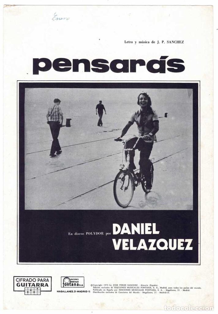 Catalogues de Musique: Cancionero Pensar&aacute;s de Daniel Vel&aacute;zquez con cifrado para guitarra