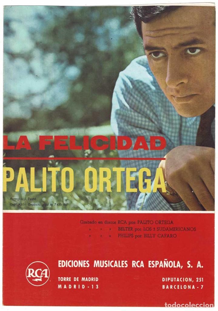 Cat&aacute;logos de M&uacute;sica: Cancionero La Felicidad de Palito Ortega