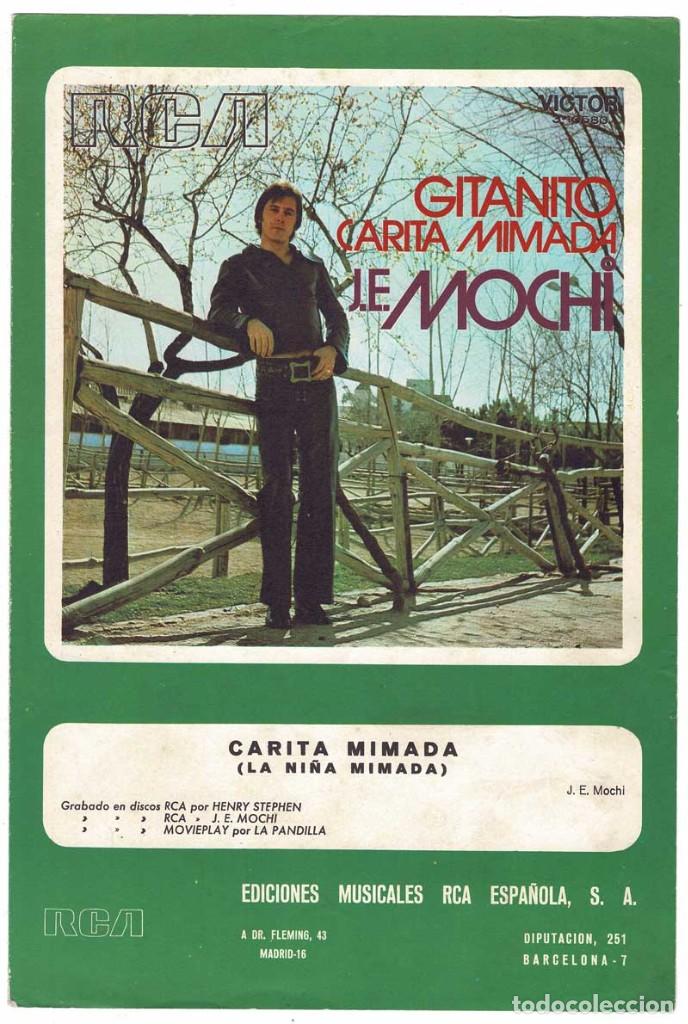 Cat&aacute;logos de M&uacute;sica: Cancionero Gitanito Carita Mimada de J. E. Mochi