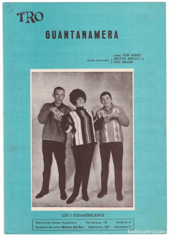Cat&aacute;logos de M&uacute;sica: Cancionero Guantanamera de Los 3 Sudamericanos