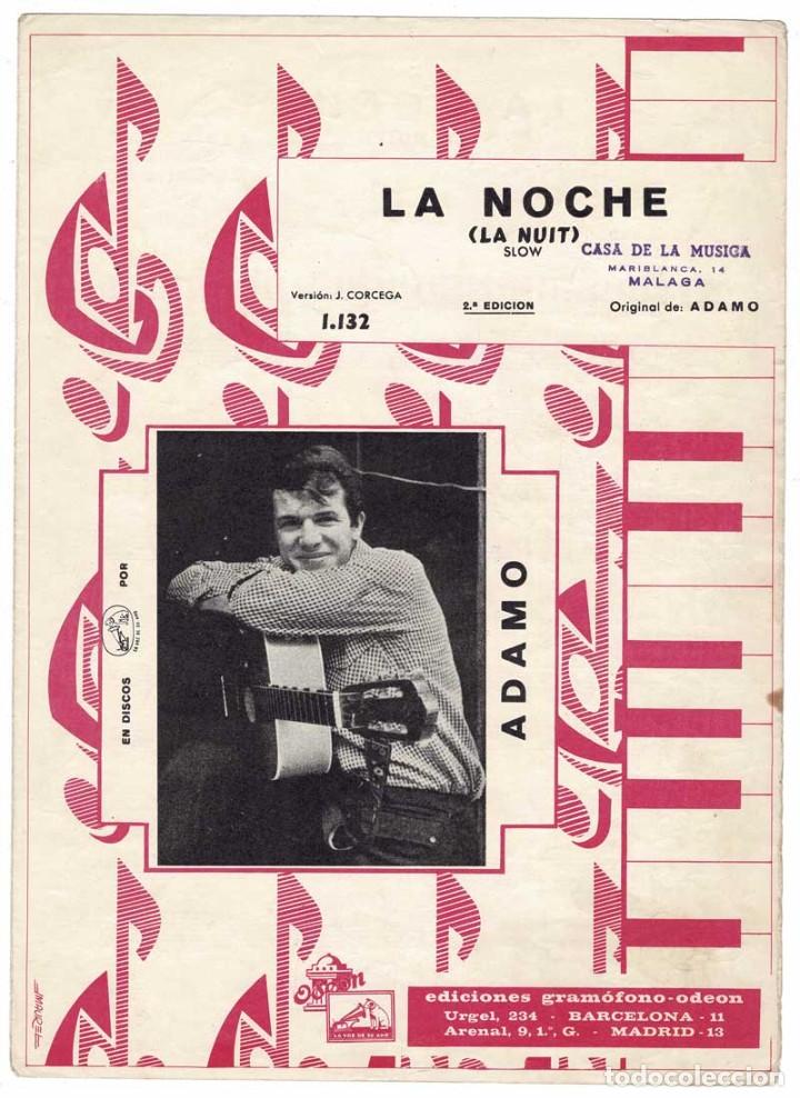 Cat&aacute;logos de M&uacute;sica: Cancionero La Noche de Adamo
