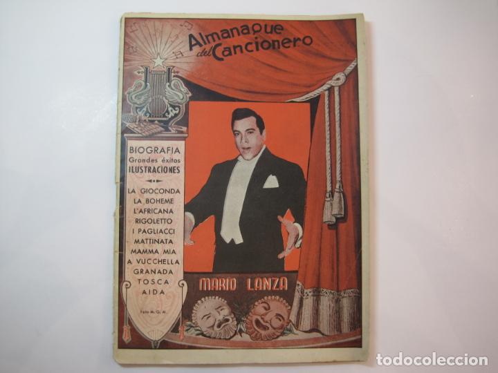 Cat&aacute;logos de M&uacute;sica: MARIO LANZA-EDITORIAL ALAS-ALMANAQUE CANCIONERO-VER FOTOS-(K-2296)