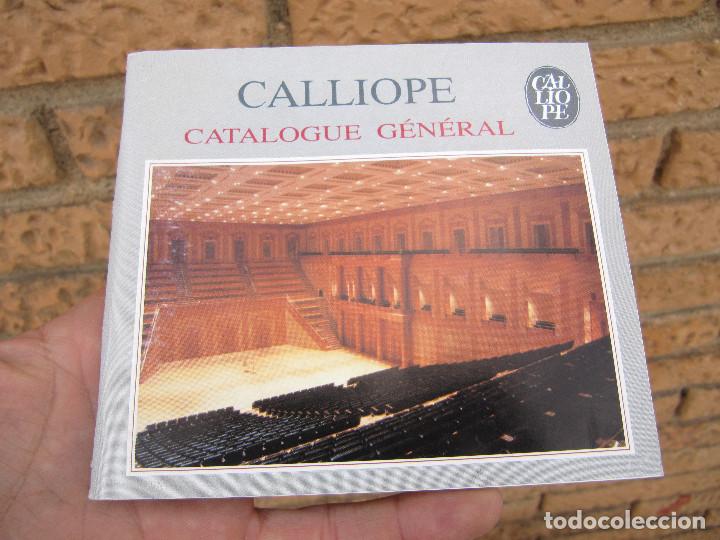 Cat&aacute;logos de m&uacute;sica: LIBRETO CALLIOPE CATALOGUE GENERAL - Foto 1