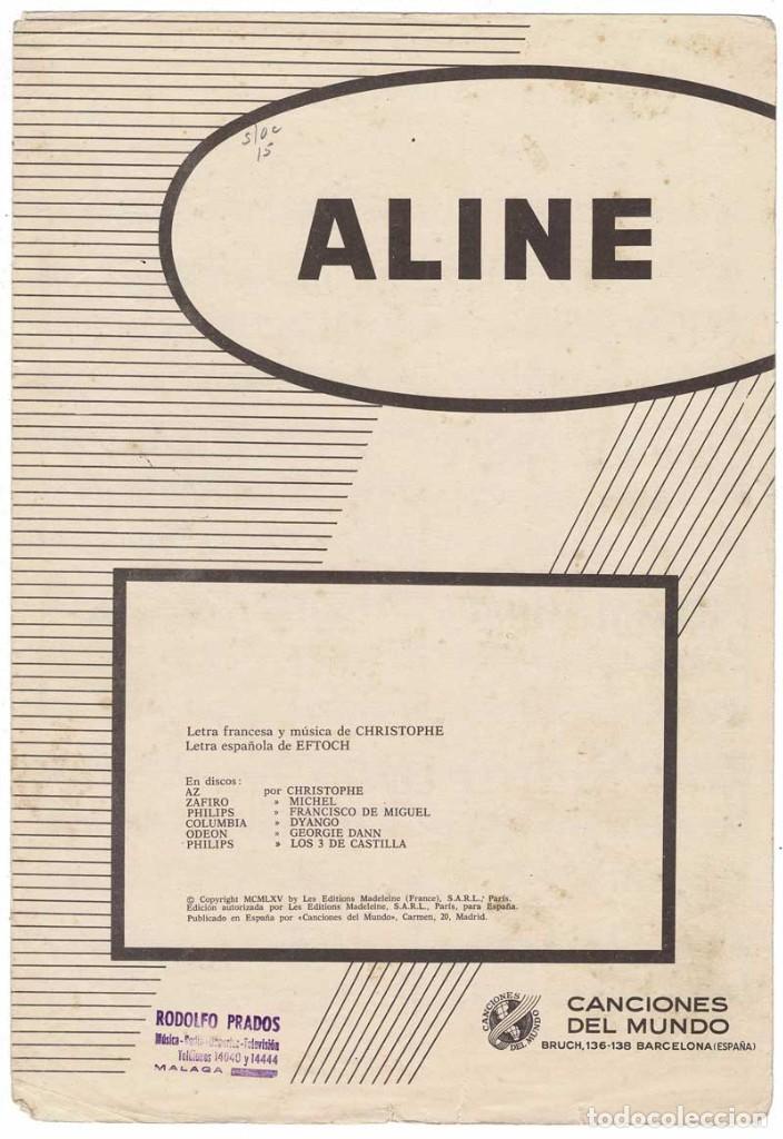 Cat&aacute;logos de M&uacute;sica: Cancionero Aline por Christope