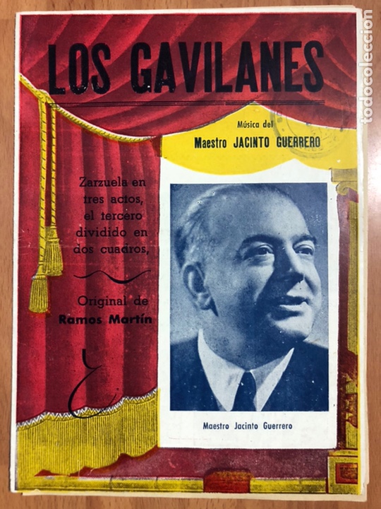 Cat&aacute;logos de M&uacute;sica: Zarzuela Los gavilanes.maestro jacinto guerrero.marcos redondo Juan gual M Teresa paniagua