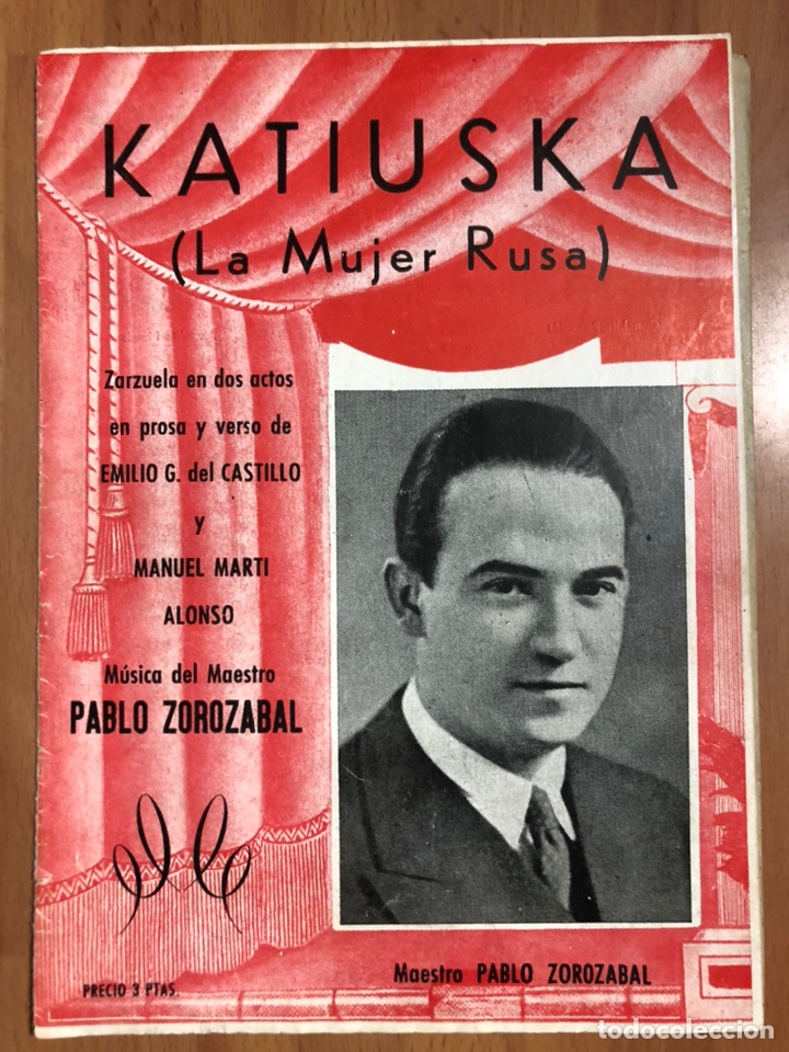 Cat&aacute;logos de M&uacute;sica: Zarzuela katiuska pablo zorozabal Marcos redondo Conchita panades angelita naves Pedro terol