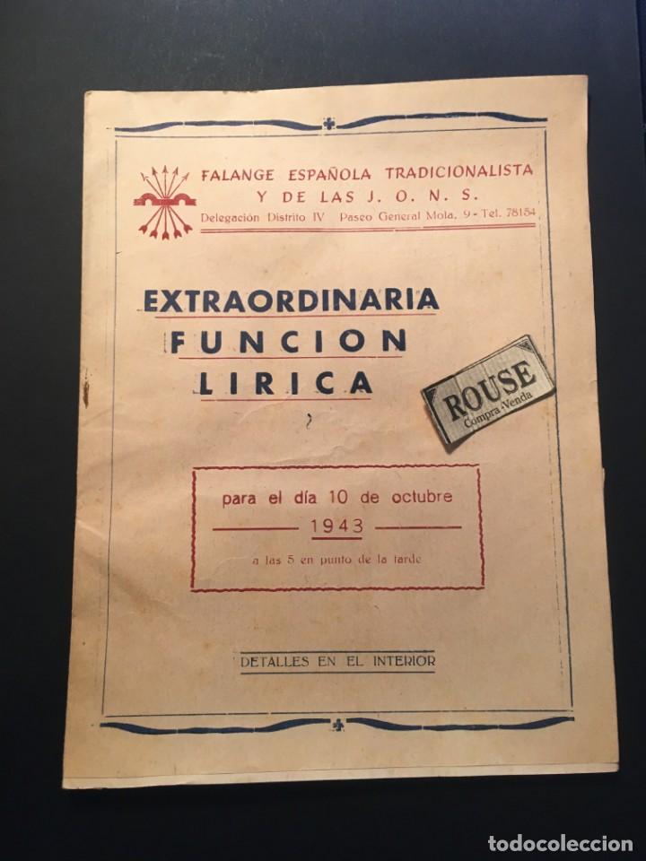 Catalogues de Musique: BARCELONA - ANTIGUO PROGRAMA DE TEATRO -10, OCTUBRE 1943 EL ROSARIO , LA PRINCESA DE LA CZARDA
