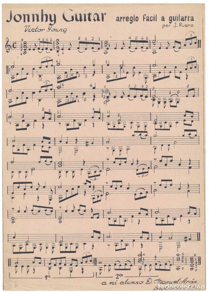 Catalogues de Musique: Partitura Jonnhy Guitar de Victor Young
