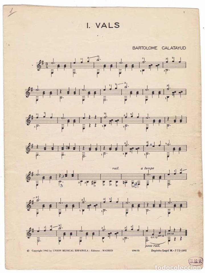Catalogues de Musique: Partitura Vals. Romanza. Pasodoblillo. Canci&oacute;n de Cuna de Bartolom&eacute; Calatayud