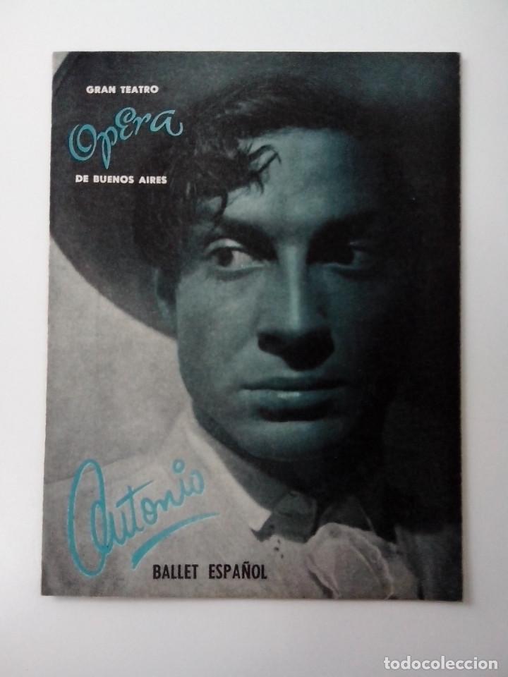 Catalogues de Musique: ANTONIO BALLET ESPA&Ntilde;OL GRAN TEATRO OPERA DE BUENOS AIRES ANTIGUO