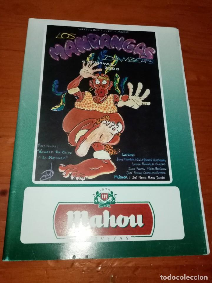 Cat&aacute;logos de m&uacute;sica: LIBRETO DE CARNAVAL. 2000. LOS MANDANGAS DANZERS. C16L - Foto 1