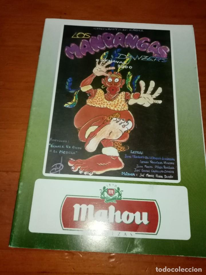 Cat&aacute;logos de m&uacute;sica: LIBRETOS DE CARNAVAL LOS MANDANGAS DANZERS. C16L - Foto 1