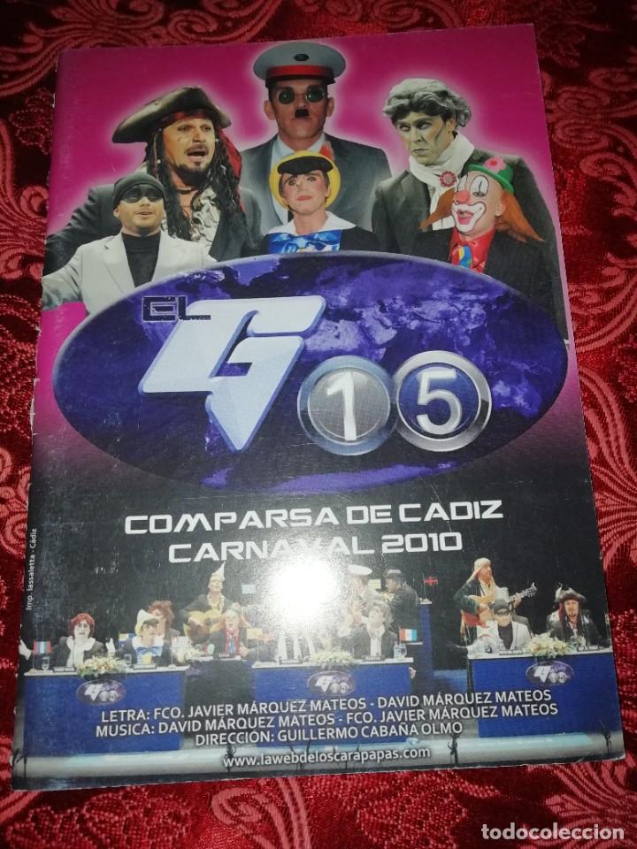 Catalogues de Musique: Carnaval de C&aacute;diz libreto comparsa el g 15 de 2010