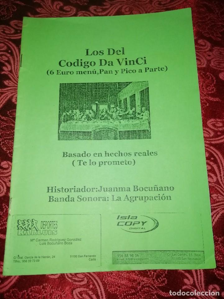 Catalogues de Musique: Carnaval de C&aacute;diz libreto chirigota los del c&oacute;digo da vinci