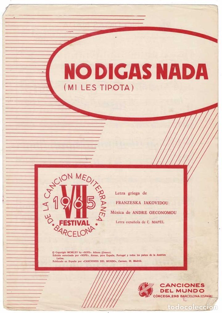 Catalogues de Musique: Cancionero No digas nada (Mi les tipota) de Franzeska Iakovidou
