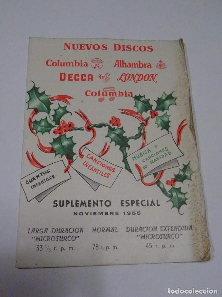 Catalogues de Musique: CATALOGO DISCOS - NUEVOS DISCOS NOVIEMBRE 1955 CANCIONES DE NAVIDAD
