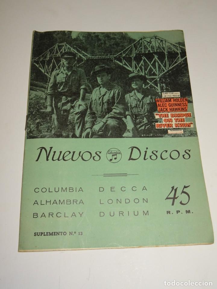 Catalogues de Musique: CATALOGO DISCOS - NUEVOS DISCOS SUPLEMENTO 13 , THE BRIDGE ON THE RIVER KWAI
