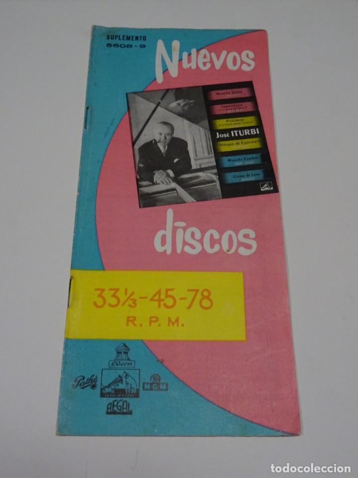 Catalogues de Musique: CATALOGO DISCOS - NUEVOS DISCOS SUPLEMENTO 5608-9 LA VOZ DE SU AMO, REGAL ODEON