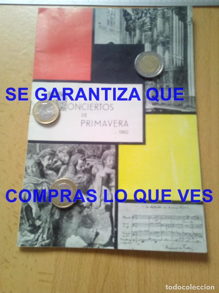 Cat&aacute;logos de M&uacute;sica: CONCIERTOS DE PRIMAVERA 1962 ASOCIACION CORAL SEVILLA PROGRAMA U46