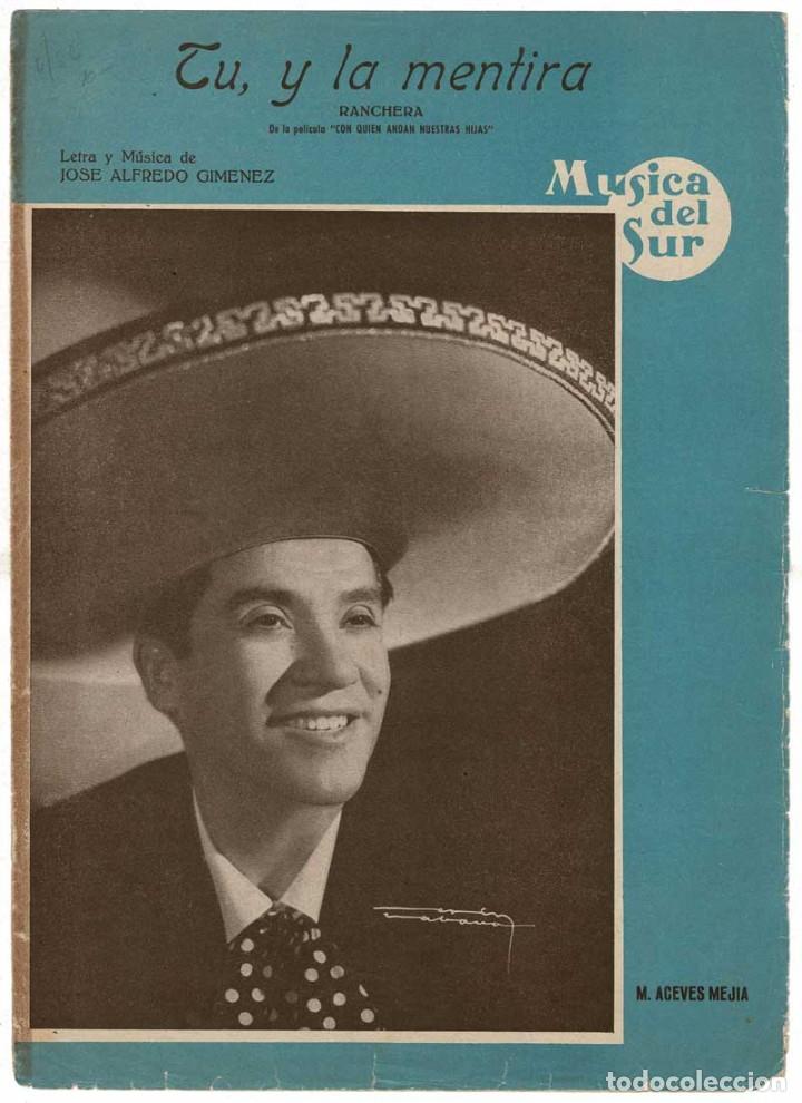 Cat&aacute;logos de M&uacute;sica: Cancionero Tu, y la mentira (ranchera) de M. Aceves Mej&iacute;a