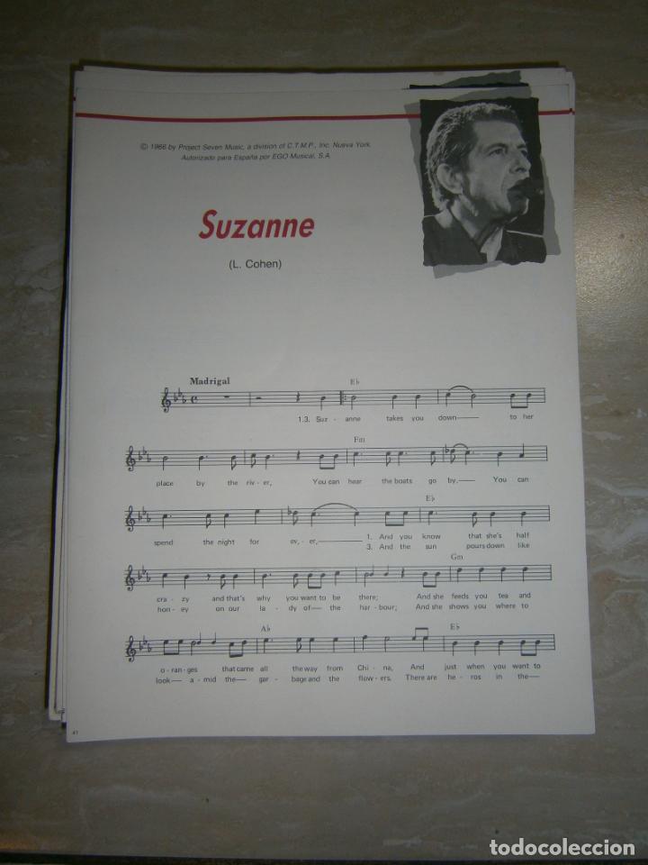 Catalogues de Musique: ANTIGUA PARTITURA MUSICAL Y LETRA DE CANCION (INGLES-ESPA&Ntilde;OL) - SUZANNE (COHEN)
