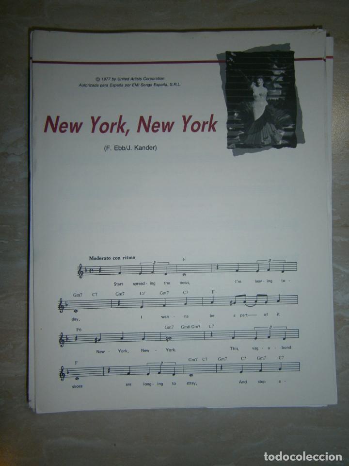 Catalogues de Musique: ANTIGUA PARTITURA MUSICAL Y LETRA DE CANCION (INGLES-ESPA&Ntilde;OL) - NEW YORK, NEW YORK