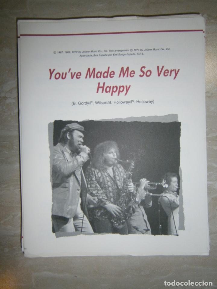 Catalogues de Musique: ANTIGUA PARTITURA MUSICAL Y LETRA DE CANCION (INGLES-ESPA&Ntilde;OL) - YOU&acute;VE MADE ME SO VERY HAPPY