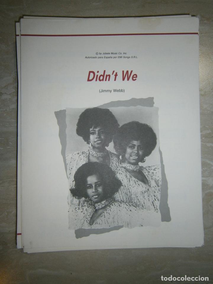 Catalogues de Musique: ANTIGUA PARTITURA MUSICAL Y LETRA DE CANCION (INGLES-ESPA&Ntilde;OL) - DIDN&acute;T WE