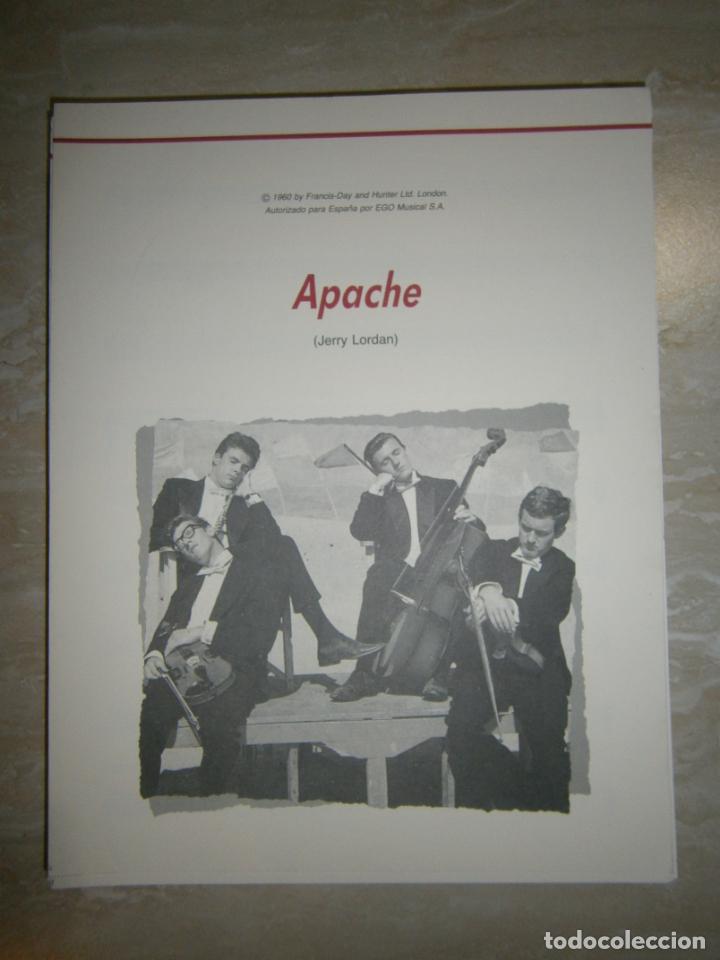 Catalogues de Musique: ANTIGUA PARTITURA MUSICAL Y LETRA DE CANCION (INGLES-ESPA&Ntilde;OL) - APACHE