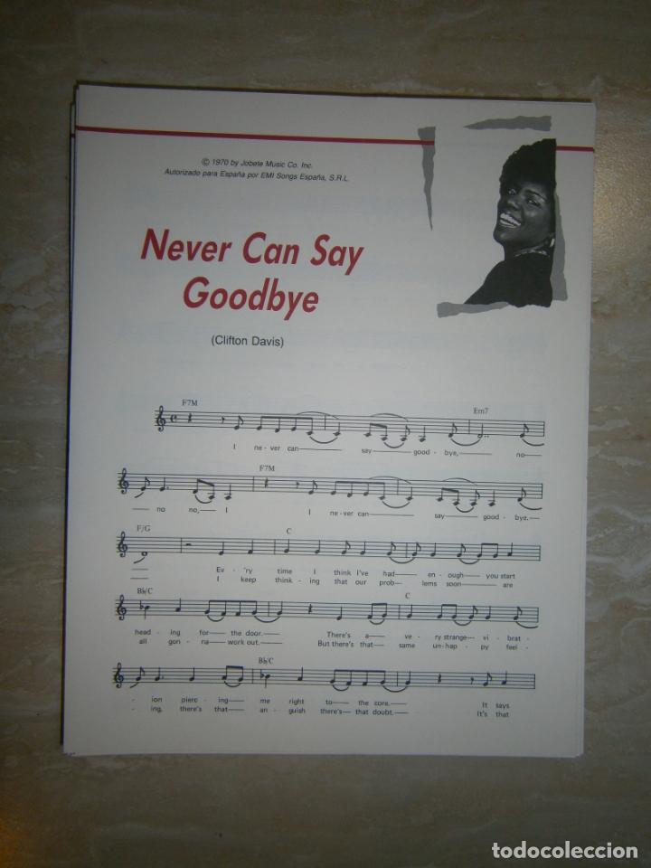 Catalogues de Musique: ANTIGUA PARTITURA MUSICAL Y LETRA DE CANCION (INGLES-ESPA&Ntilde;OL) - NEVER CAN SAY GOODBYE