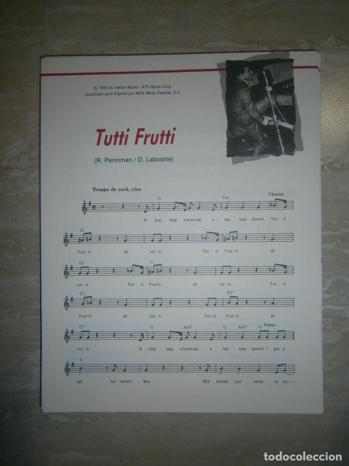 Cat&aacute;logos de M&uacute;sica: ANTIGUA PARTITURA MUSICAL Y LETRA DE CANCION (INGLES-ESPA&Ntilde;OL) - TUTTI FRUTTI