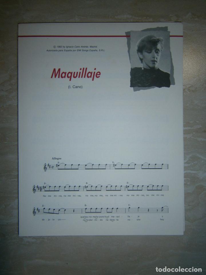 Cat&aacute;logos de M&uacute;sica: ANTIGUA PARTITURA MUSICAL Y LETRA DE CANCION (INGLES-ESPA&Ntilde;OL) - MAQUILLATE