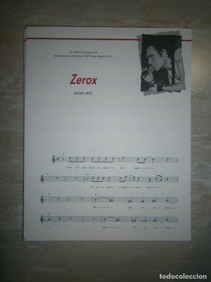 Cat&aacute;logos de M&uacute;sica: ANTIGUA PARTITURA MUSICAL Y LETRA DE CANCION (INGLES-ESPA&Ntilde;OL) - ZEROX