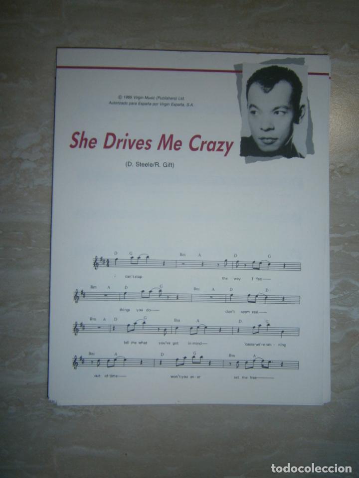 Cat&aacute;logos de M&uacute;sica: ANTIGUA PARTITURA MUSICAL Y LETRA DE CANCION (INGLES-ESPA&Ntilde;OL) - SHE DRIVES ME CRAZY