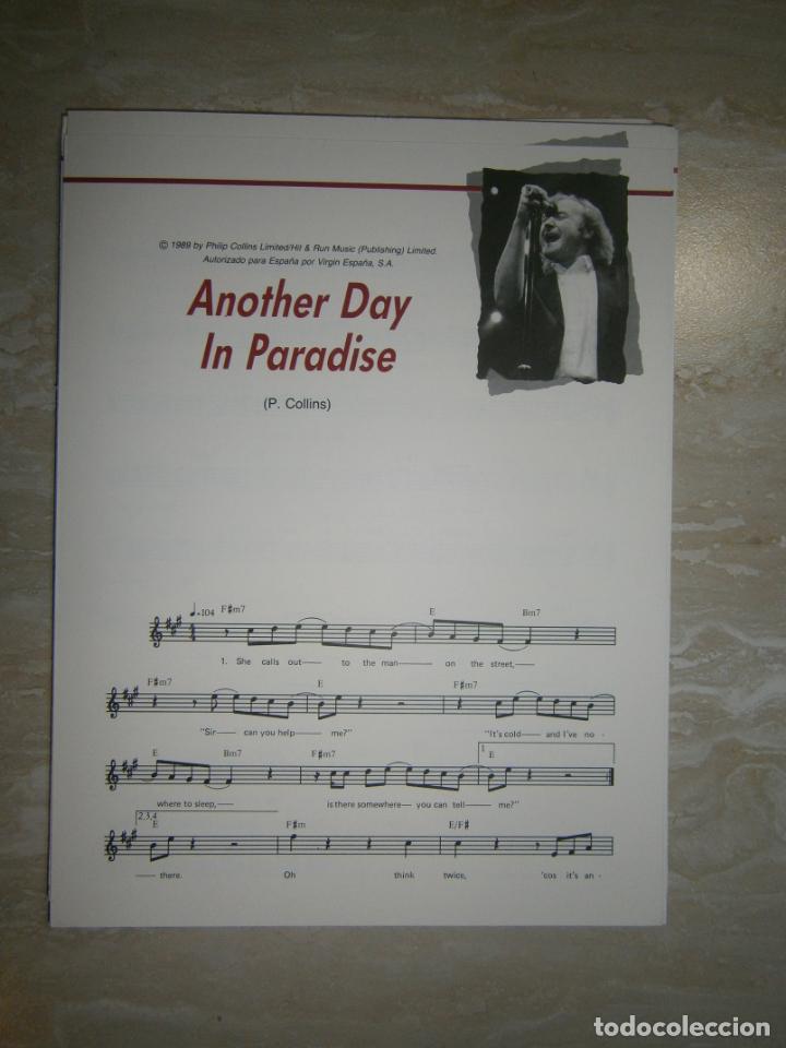 Cat&aacute;logos de M&uacute;sica: ANTIGUA PARTITURA MUSICAL Y LETRA DE CANCION (INGLES-ESPA&Ntilde;OL) - ANOTHER DAY IN PARADISE