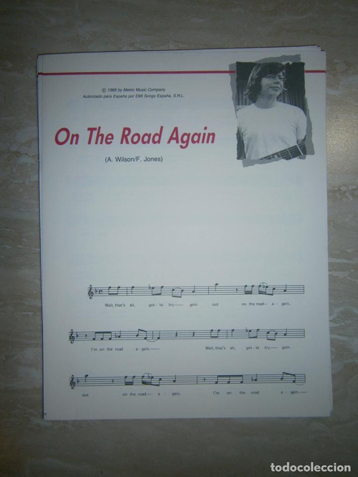 Cat&aacute;logos de M&uacute;sica: ANTIGUA PARTITURA MUSICAL Y LETRA DE CANCION (INGLES-ESPA&Ntilde;OL) - ON THE ROAD AGAIN