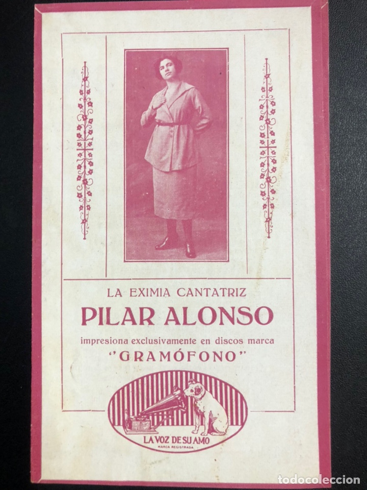 Cat&aacute;logos de M&uacute;sica: Cat&aacute;logo discos gramofono la voz de su amo.Pilar Alonso.les caramelles 5